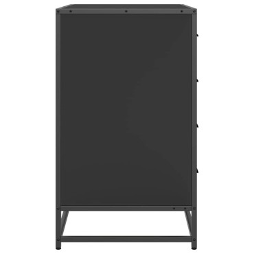 vidaXL Συρταριέρα Μαύρη 70x41x70cm από Επεξεργασμένο Ξύλο 1 τεμ.