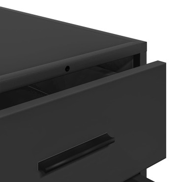 vidaXL Συρταριέρα Μαύρη 70x41x70cm από Επεξεργασμένο Ξύλο 1 τεμ.