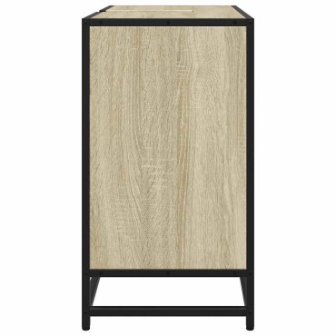 vidaXL Ντουλάπι Νιπτήρα Μπάνιου Sonoma Δρυς 65x33x60cm Επεξ. Ξύλο 1 τεμ.