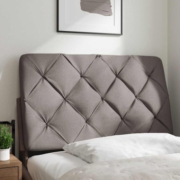 vidaXL Μαξιλάρι για Κεφαλάρι Taupe Υφασμάτινο 92x6x48cm 1 τεμ.