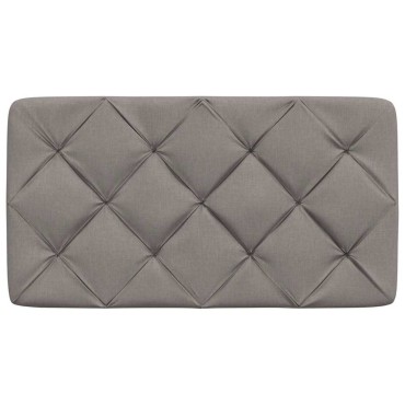 vidaXL Μαξιλάρι για Κεφαλάρι Taupe Υφασμάτινο 92x6x48cm 1 τεμ.
