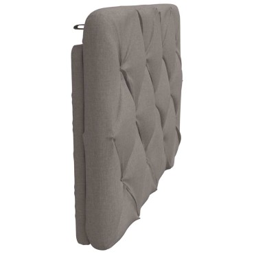 vidaXL Μαξιλάρι για Κεφαλάρι Taupe Υφασμάτινο 92x6x48cm 1 τεμ.