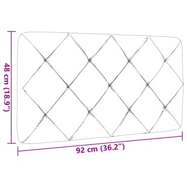 vidaXL Μαξιλάρι για Κεφαλάρι Taupe Υφασμάτινο 92x6x48cm 1 τεμ.