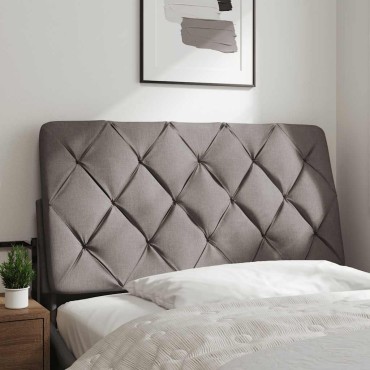 vidaXL Μαξιλάρι για Κεφαλάρι Taupe Υφασμάτινο 102x6x48cm 1 τεμ.