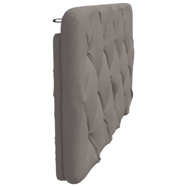 vidaXL Μαξιλάρι για Κεφαλάρι Taupe Υφασμάτινο 102x6x48cm 1 τεμ.