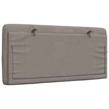 vidaXL Μαξιλάρι για Κεφαλάρι Taupe Υφασμάτινο 102x6x48cm 1 τεμ.