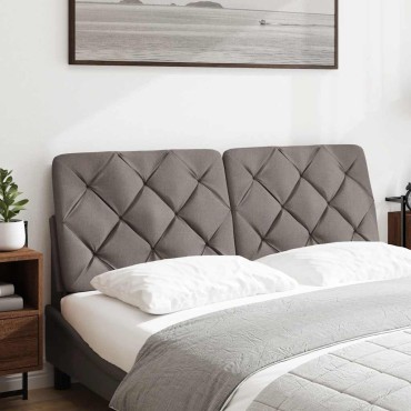 vidaXL Μαξιλάρι για Κεφαλάρι Taupe Υφασμάτινο 122x6x48cm 1 τεμ.