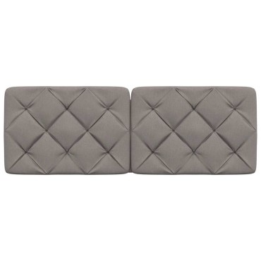 vidaXL Μαξιλάρι για Κεφαλάρι Taupe Υφασμάτινο 122x6x48cm 1 τεμ.