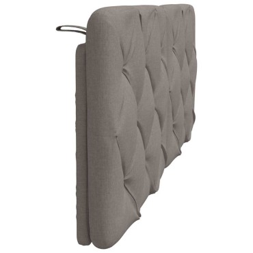vidaXL Μαξιλάρι για Κεφαλάρι Taupe Υφασμάτινο 122x6x48cm 1 τεμ.
