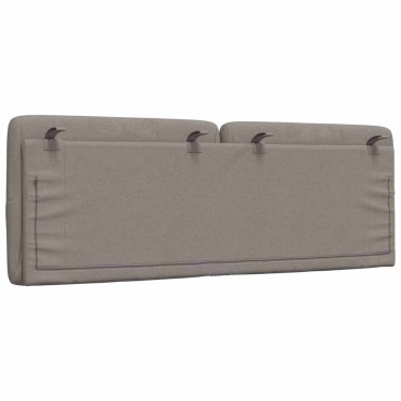 vidaXL Μαξιλάρι για Κεφαλάρι Taupe Υφασμάτινο 122x6x48cm 1 τεμ.