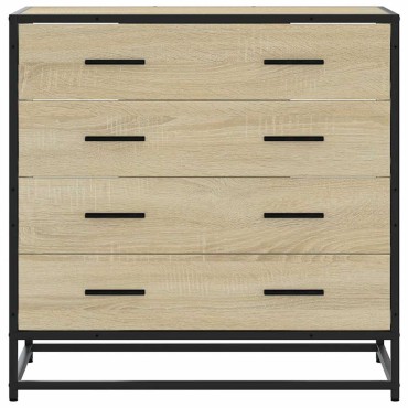vidaXL Συρταριέρα Sonoma Δρυς 70x41x70cm από Επεξεργασμένο Ξύλο 1 τεμ.