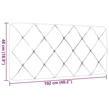 vidaXL Μαξιλάρι για Κεφαλάρι Μπλε Υφασμάτινο 102x6x48cm 1 τεμ.