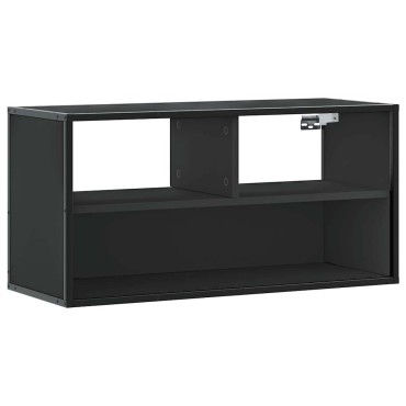 vidaXL Έπιπλο Τηλεόρασης Μαύρο 80x31x39,5cm Επεξεργ. Ξύλο / Μέταλλο