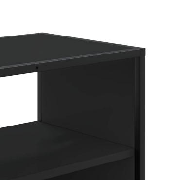 vidaXL Έπιπλο Τηλεόρασης Μαύρο 80x31x39,5cm Επεξεργ. Ξύλο / Μέταλλο