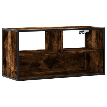 vidaXL Έπιπλο Τηλεόρασης Καπνιστή Δρυς 80x31x39,5cm Επεξ.Ξύλο/Μέταλλο