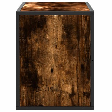 vidaXL Έπιπλο Τηλεόρασης Καπνιστή Δρυς 80x31x39,5cm Επεξ.Ξύλο/Μέταλλο