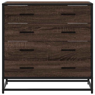 vidaXL Συρταριέρα Καφέ Δρυς 70x41x70cm από Επεξεργασμένο Ξύλο 1 τεμ.