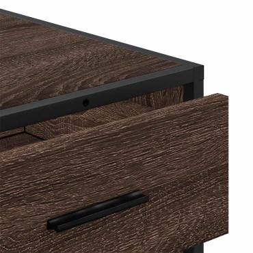 vidaXL Συρταριέρα Καφέ Δρυς 70x41x70cm από Επεξεργασμένο Ξύλο 1 τεμ.