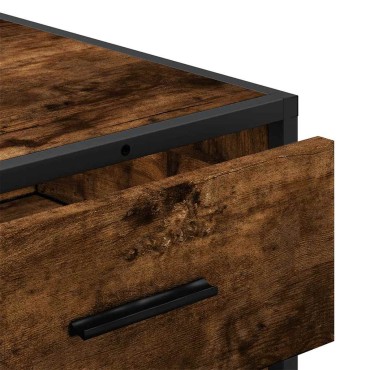 vidaXL Συρταριέρα Καπνιστή Δρυς 70x41x70cm από Επεξεργασμένο Ξύλο 1 τεμ.