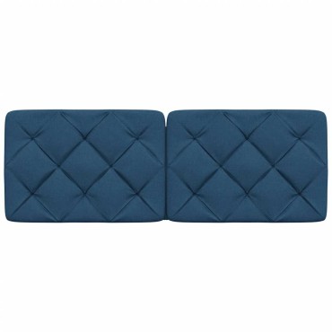 vidaXL Μαξιλάρι για Κεφαλάρι Μπλε Υφασμάτινο 142x6x48cm 1 τεμ.
