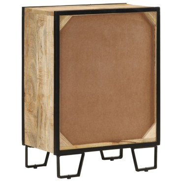 vidaXL Ντουλάπι με 2 Συρτάρια 53x31x72cm Μασίφ Ξύλο Μάνγκο/Σίδηρος 1 τεμ.