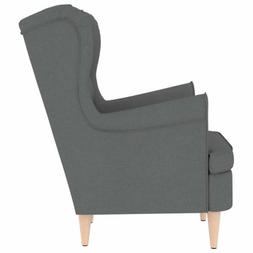 vidaXL Πολυθρόνα Σκούρο Γκρι 74x84x100cm Υφασμάτινη 1 τεμ.