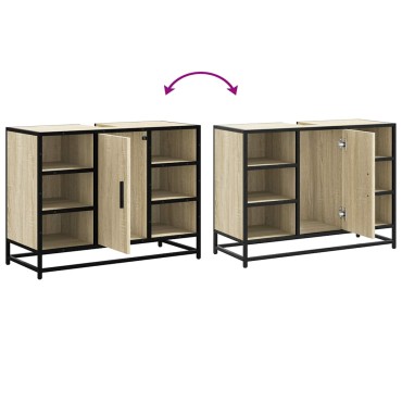 vidaXL Ντουλάπι Μπάνιου Νιπτήρα Sonoma Δρυς 80x33x60cm Επεξ. Ξύλο