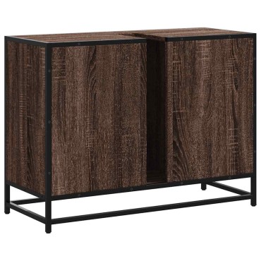 vidaXL Ντουλάπι Μπάνιου Νιπτήρα Καφέ Δρυς 80x33x60cm Επεξ. Ξύλο