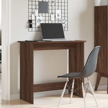vidaXL Γραφείο Καφέ Δρυς 80x40x75cm από Επεξεργασμένο Ξύλο 1 τεμ.
