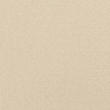 vidaXL Οθωμανικό κρεβάτι με στρώμα Cream 90x200cm ύφασμα