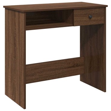 vidaXL Γραφείο Καφέ Δρυς 80x40x75cm από Επεξεργασμένο Ξύλο 1 τεμ.