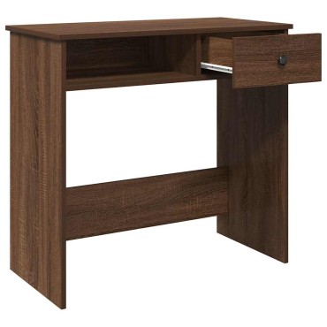 vidaXL Γραφείο Καφέ Δρυς 80x40x75cm από Επεξεργασμένο Ξύλο 1 τεμ.