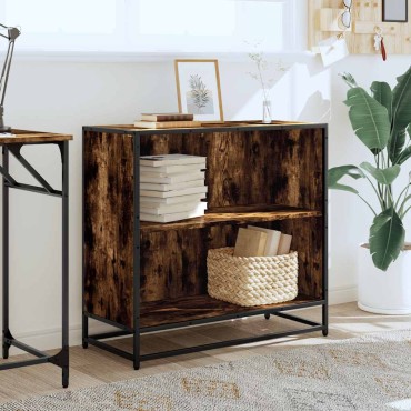 vidaXL Βιβλιοθήκη Καπνιστή Δρυς 80,5x35x76cm από Επεξεργασμένο Ξύλο 1 τεμ.