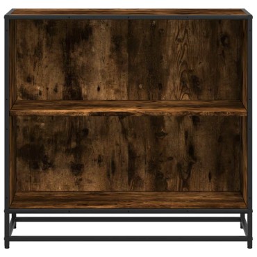 vidaXL Βιβλιοθήκη Καπνιστή Δρυς 80,5x35x76cm από Επεξεργασμένο Ξύλο 1 τεμ.