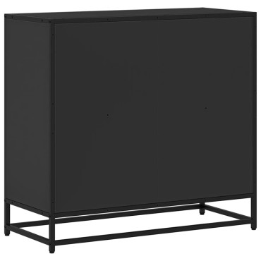 vidaXL Βιβλιοθήκη Μαύρη 80,5x35x76cm από Επεξεργασμένο Ξύλο 1 τεμ.