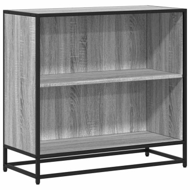 vidaXL Βιβλιοθήκη Γκρι Sonoma 80,5x35x76cm από Επεξεργασμένο Ξύλο 1 τεμ.