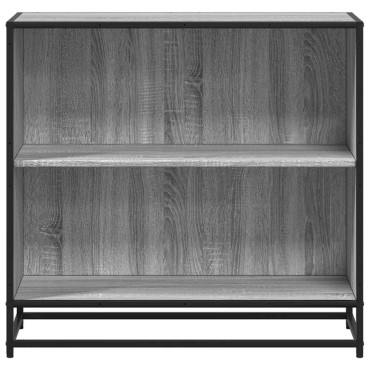 vidaXL Βιβλιοθήκη Γκρι Sonoma 80,5x35x76cm από Επεξεργασμένο Ξύλο 1 τεμ.