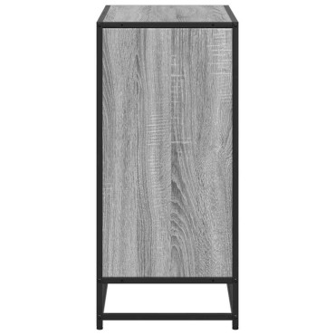 vidaXL Βιβλιοθήκη Γκρι Sonoma 80,5x35x76cm από Επεξεργασμένο Ξύλο 1 τεμ.