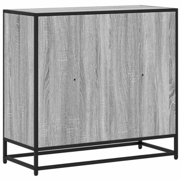 vidaXL Βιβλιοθήκη Γκρι Sonoma 80,5x35x76cm από Επεξεργασμένο Ξύλο 1 τεμ.