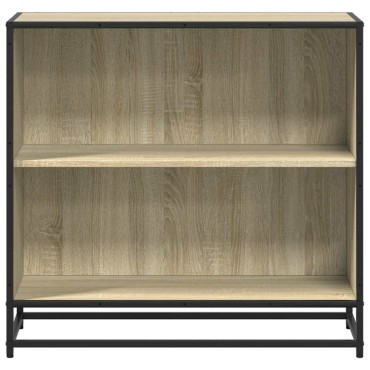 vidaXL Βιβλιοθήκη Χρώμα Sonoma Δρυς 80,5x35x76cm Επεξεργασμένο Ξύλο 1 τεμ.