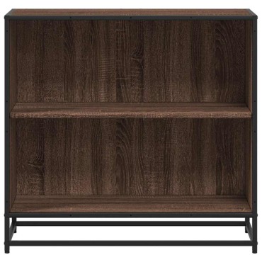 vidaXL Βιβλιοθήκη Καφέ Δρυς 80,5x35x76cm Επεξεργασμένο Ξύλο 1 τεμ.
