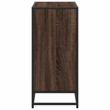vidaXL Βιβλιοθήκη Καφέ Δρυς 80,5x35x76cm Επεξεργασμένο Ξύλο 1 τεμ.
