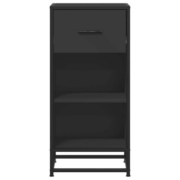 vidaXL Ραφιέρα Καφέ Δρυς 35,5x35x76cm Επεξ. Ξύλο + Μέταλλο 1 τεμ.