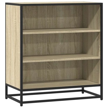vidaXL Sideboard Sonoma Oak 68x35x76cm Κατασκευασμένο ξύλο και μέταλλο 1 τεμ.