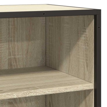 vidaXL Sideboard Sonoma Oak 68x35x76cm Κατασκευασμένο ξύλο και μέταλλο 1 τεμ.