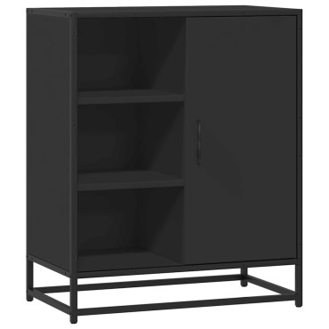 vidaXL Μπουφές Μαύρος 62x35x76cm από Επεξεργασμένο Ξύλο 1 τεμ.