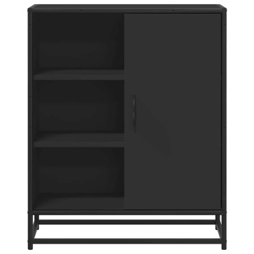 vidaXL Μπουφές Μαύρος 62x35x76cm από Επεξεργασμένο Ξύλο 1 τεμ.