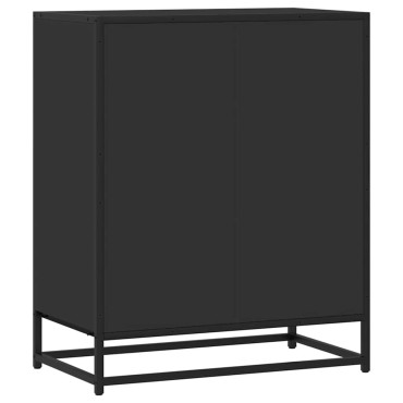 vidaXL Μπουφές Μαύρος 62x35x76cm από Επεξεργασμένο Ξύλο 1 τεμ.