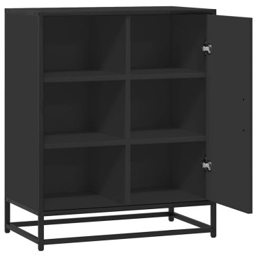 vidaXL Μπουφές Μαύρος 62x35x76cm από Επεξεργασμένο Ξύλο 1 τεμ.