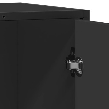 vidaXL Μπουφές Μαύρος 62x35x76cm από Επεξεργασμένο Ξύλο 1 τεμ.